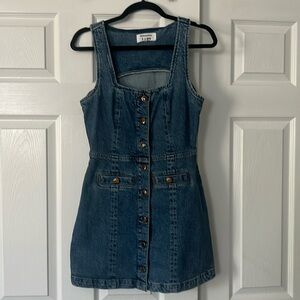 Reformation Dionne denim mini dress